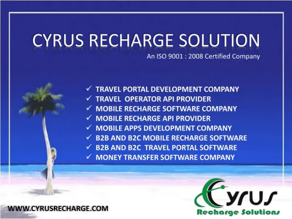 Cyrus recharge solution - Largest Software Company in India
