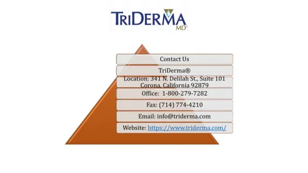 TriDerma Covers your skin with Care!