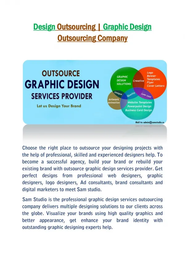 Design Outsourcing | Graphic Design Outsourcing Company