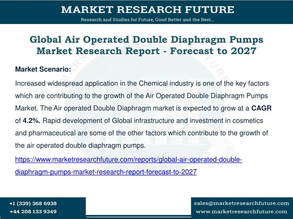 global air operated double diaphragm pumps market research report forecast to 2027