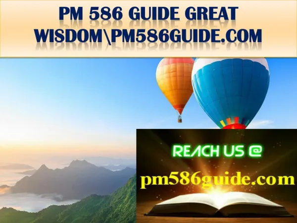 PM 586 GUIDE GREAT WISDOM\pm586guide.com