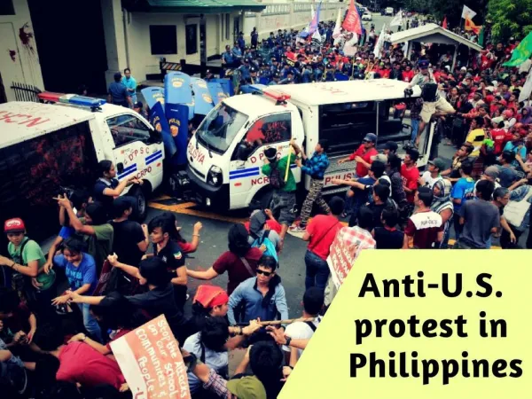 Anti-U.S. protest in Philippines