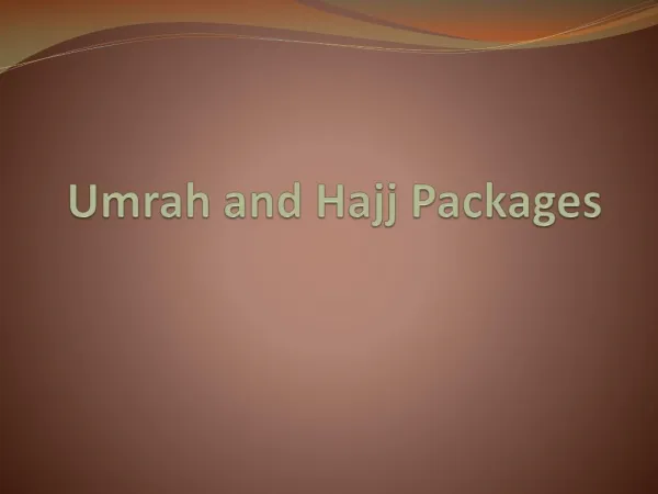 Umrah Packages 2k16