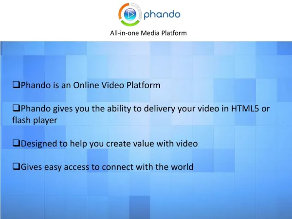 Phando - Online Video Platform