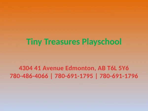 Child Friendly Pre School in Edmonton