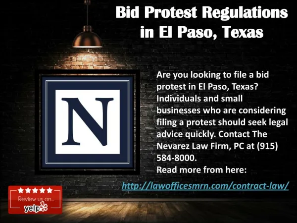 Bid Protest Regulations in El Paso, Texas