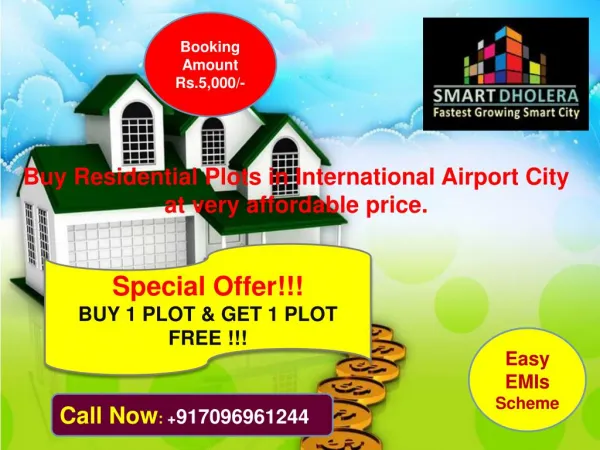Buy plots in Dholera smart city