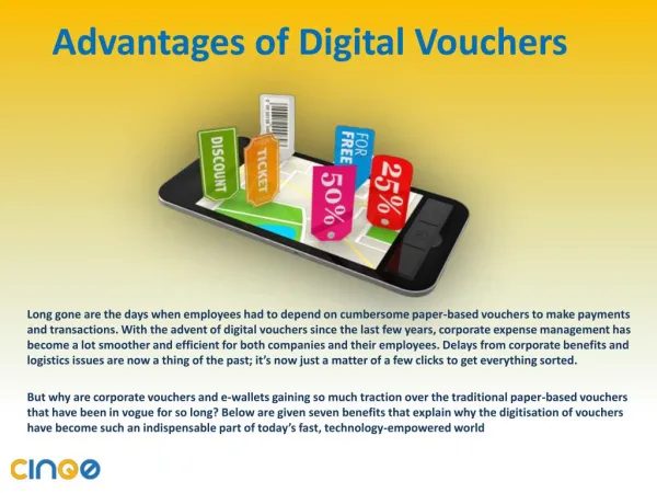 Advantages of Digital Vouchers