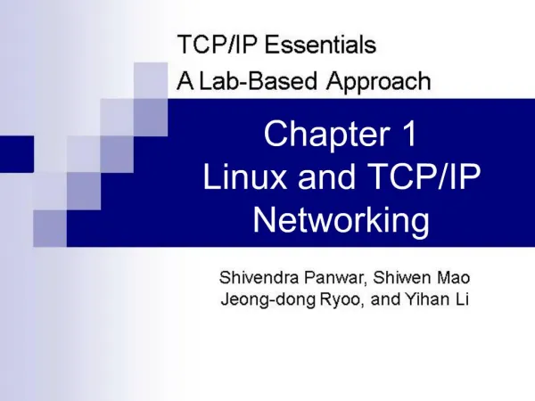 Chapter 1 Linux and TCP