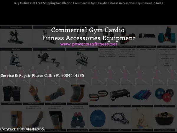 Buy Online Get Free Shipping Installation Commercial Gym Cardio Fitness Accessories Equipment India
