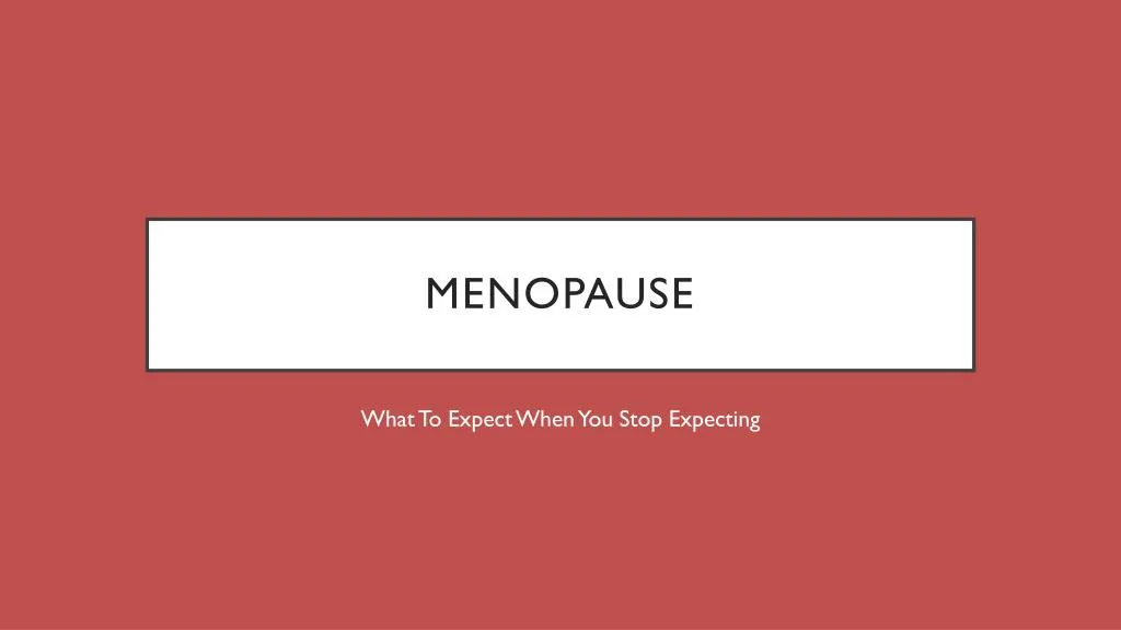 menopause