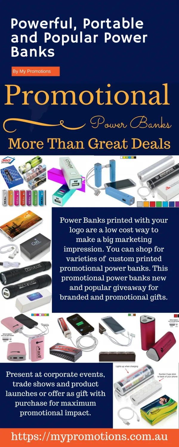 Shop for Custom Printed Promotional Power Banks