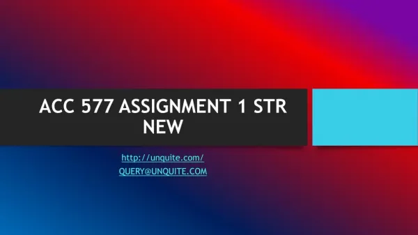 acc 577 assignment 1 str new