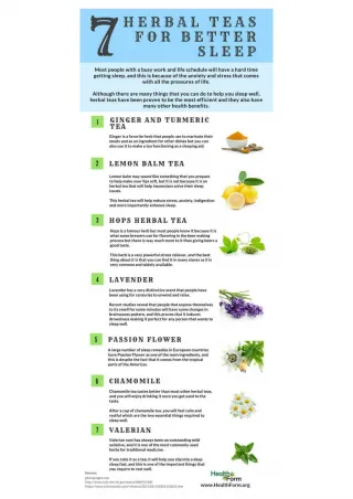 7 Best Herbal Teas To Help You Sleep Well - slide 1