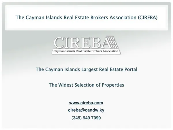 Buy the right Cayman property through the multiple listing system (MLS)