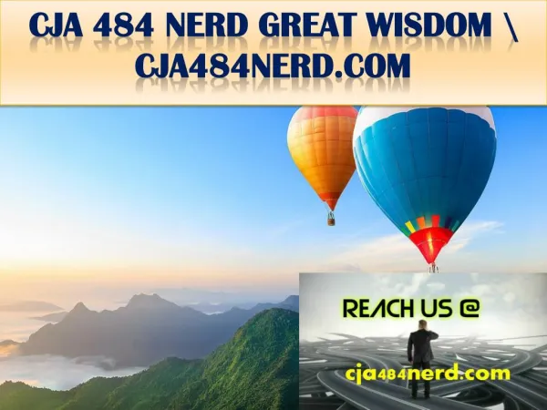 CJA 484 NERD GREAT WISDOM \ cja484nerd.com