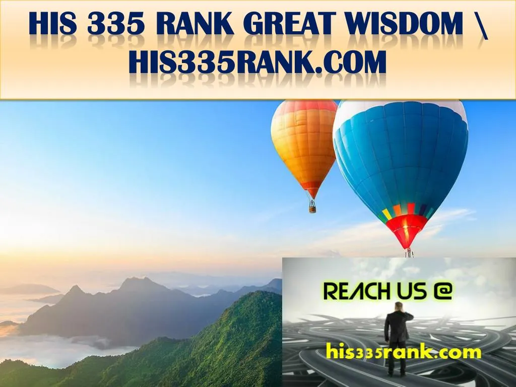 his 335 rank great wisdom his335rank com