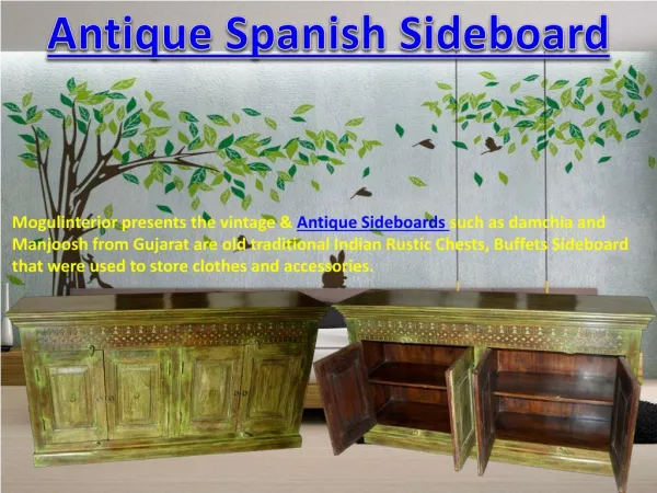 Antique Spanish Sideboard