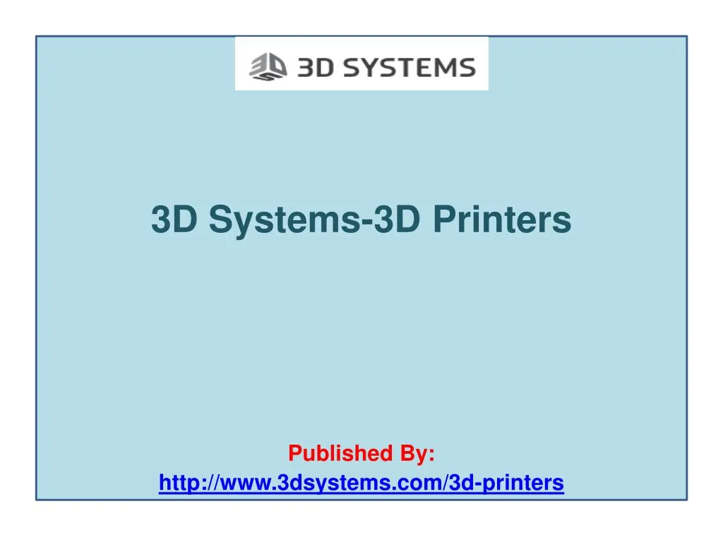 3d systems 3d printers published by http www 3dsystems com 3d printers