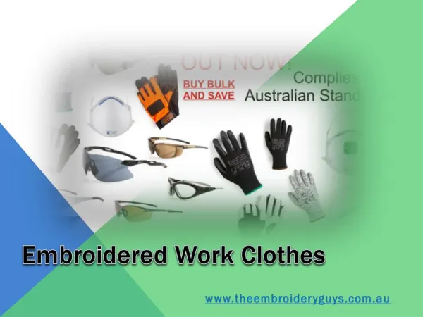 Embroidered Work Clothes