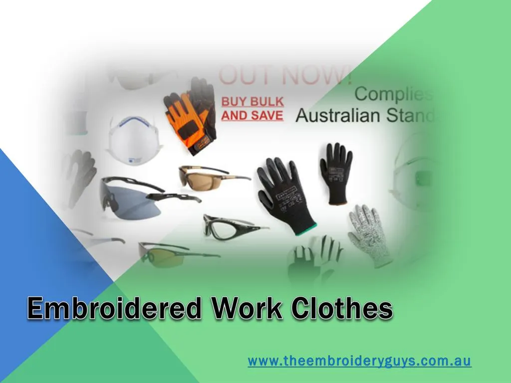 embroidered work clothes