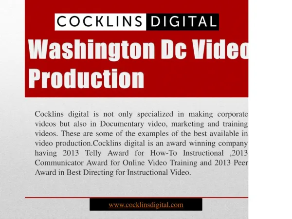 Washington Dc Video Production