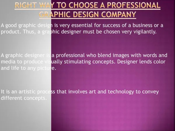 Choose Professional Graphic Design Company By Following These Steps
