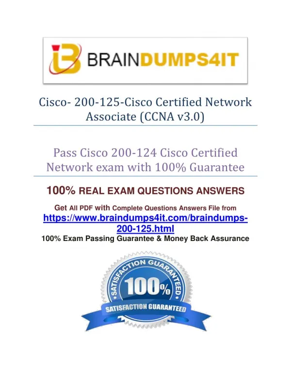 Cisco 200-125 Practice Exam Question