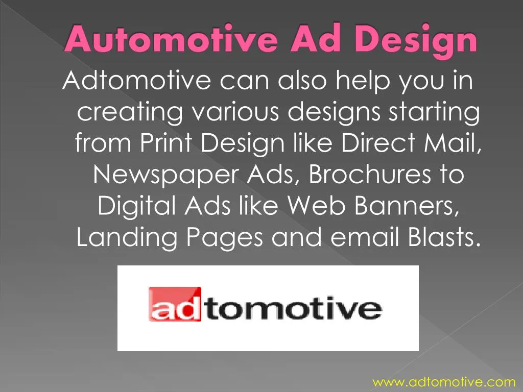 automotive ad design