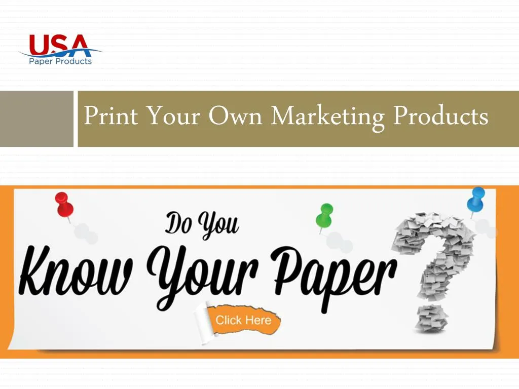 print your own marketing products