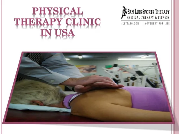 Physical therapy clinic in USA