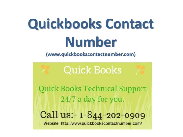 QuickBooks Technical Support Service Number
