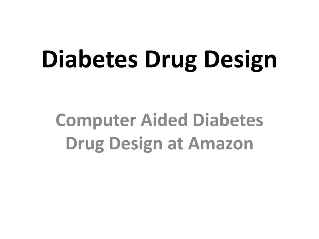 diabetes drug design