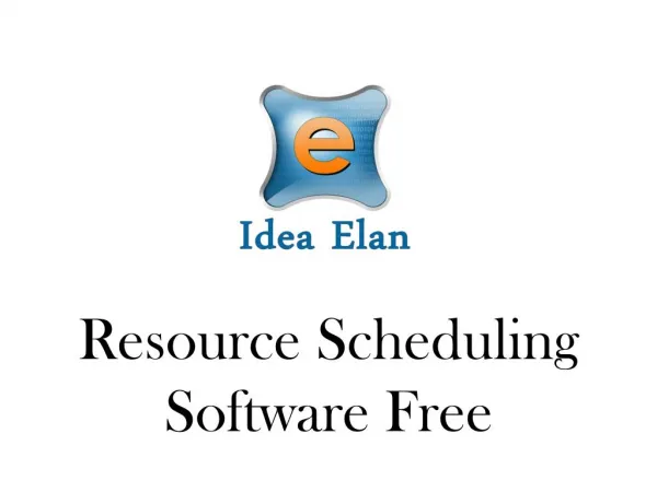Resource Scheduling Software Free