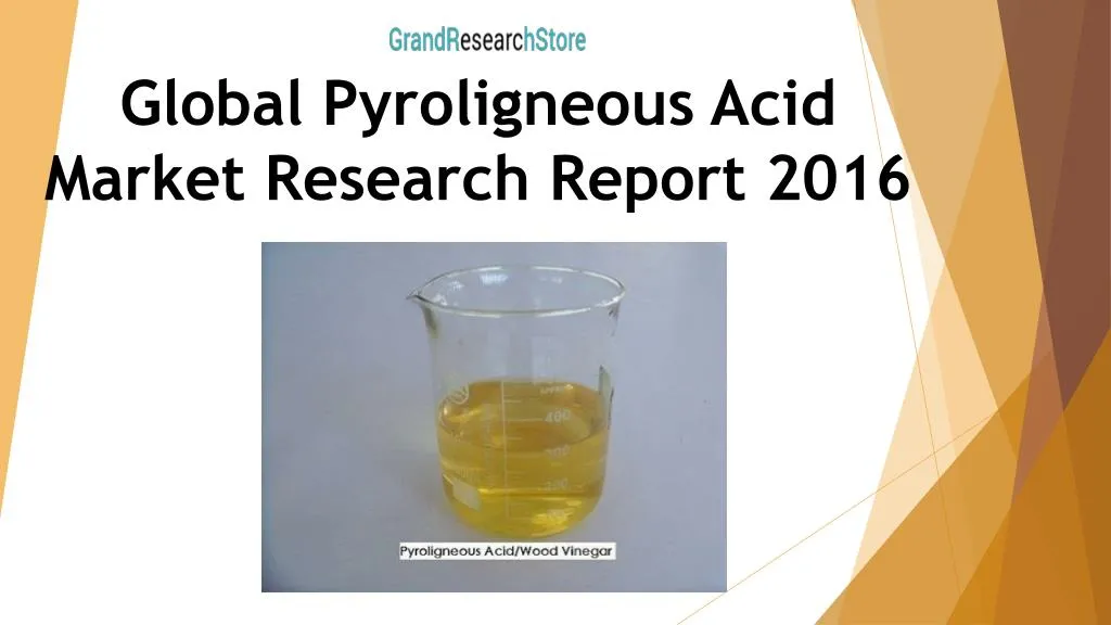 global pyroligneous acid market research report 2016