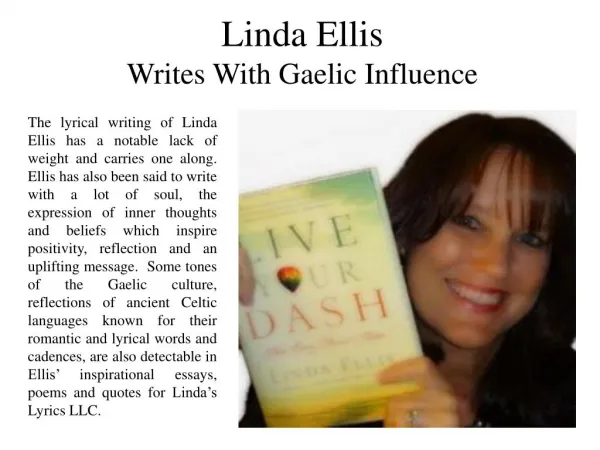 Linda Ellis - Writes With Gaelic Influences