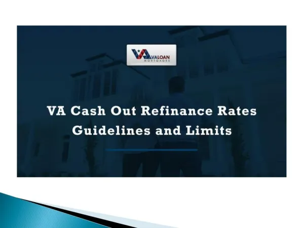 VA Cash-out Refinance - VALoansFinance.com
