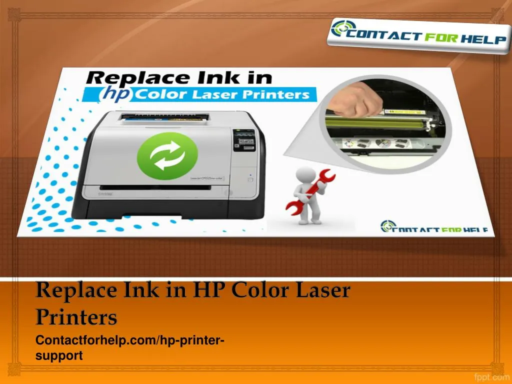 replace ink in hp color laser printers