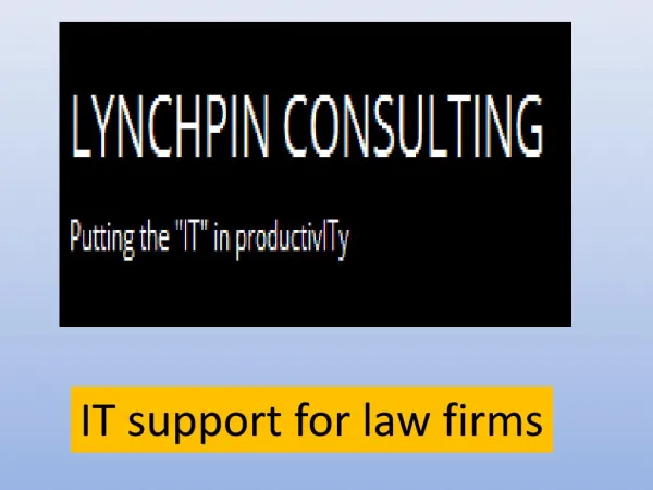 IT support for law firms