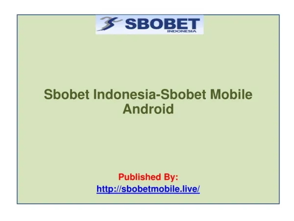 Sbobet Mobile Android