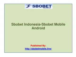 Sbobet Mobile Android - slide 1