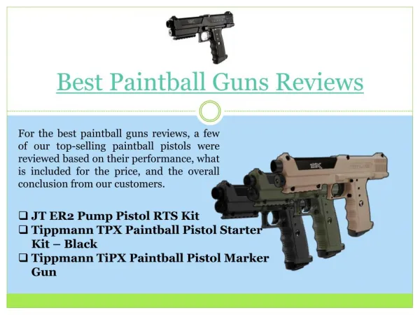 best paintball guns reviews