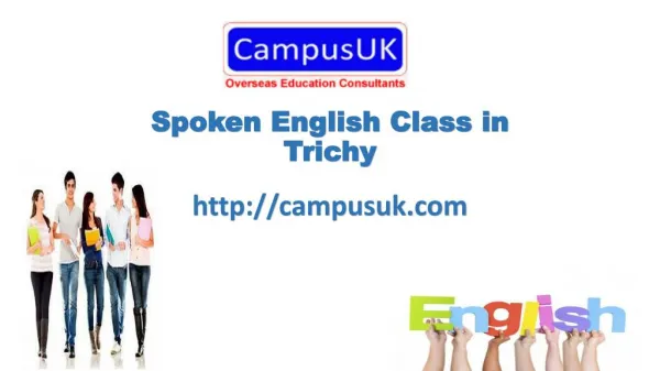 Spoken English Class in Trichy - CampusUK