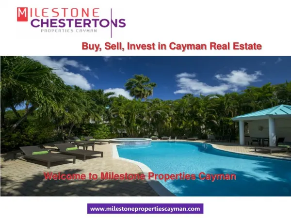 A look at the real estate investment opportunities in Cayman