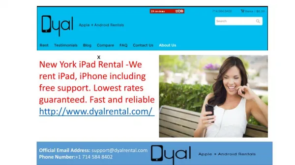 Rent the latest iPhones and iPads from Dyal Rentals today