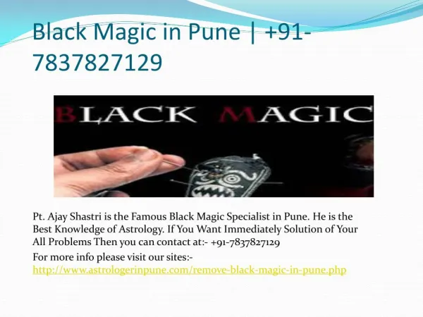 Black magic in pune | 91-7837827129