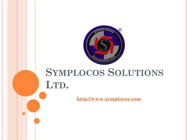 A web design, ecommerce development and advertising firm in India - Symplocos