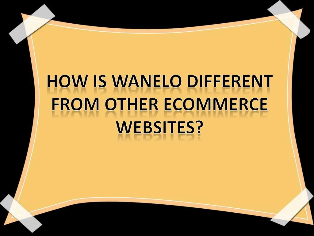 how is wanelo different from other ecommerce websites