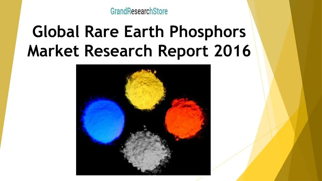 global rare earth phosphors market research report 2016