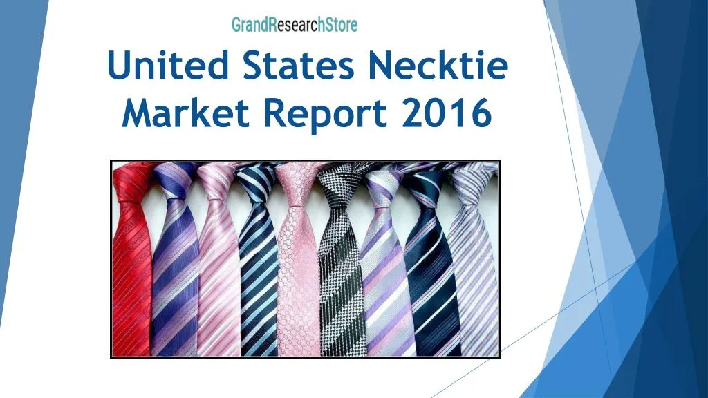 united states necktie market report 2016
